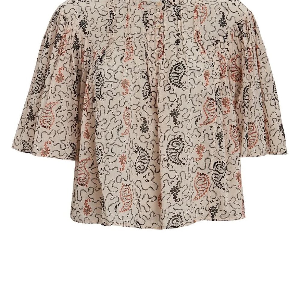 Isabel Marant Étoile Algari Paisley Poplin Blouse